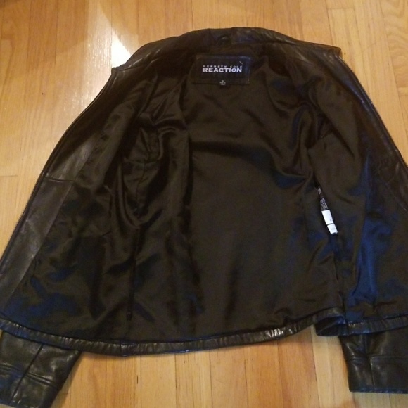 KENNETH COLE LEATHER JACKET - Picture 3 of 6